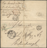 BRAZIL: 23/MAR/1869 Rio De Janeiro - Edinburgh: Entire Letter With Rio Datestamp, Sent Via French Steamship 'Extremadure - Sonstige & Ohne Zuordnung