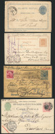 BRAZIL: 4 Postal Cards Used Between 1882 And 1908, Fine To VF Quality, Very Interesting, Low Start! - Other & Unclassified