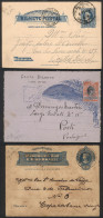 BRAZIL: 3 Postal Stationeries Used Between 1893 And 1907, Fine Quality, RHM Catalog Value 640Rs., Low Start! - Andere & Zonder Classificatie