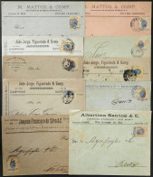 BRAZIL: 20 Covers Used In 1895/1896 Approx., All Franked With 20Rs., Interesting! - Otros & Sin Clasificación