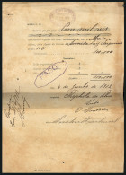 BRAZIL: Post Receipt For A Payment Of May 1912 By A Postal Agent Of Bahia, Very Interesting! - Other & Unclassified