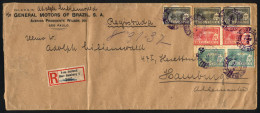 BRAZIL: Registered Cover Sent From Sao Paulo To Germany On 9/FE/1928 Franked With 1,500Rs. (Sc.290/2), VF! - Autres & Non Classés