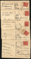 BRAZIL: 5 Postcards (Santa Teresinha Do Menino Jesus) Sent On 21/JA/1930 From BOM JARDIN (Minas) To Rio (arrival Marks O - Other & Unclassified