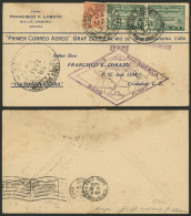 BRAZIL: 24/MAY/1930 Rio De Janeiro - Canal Zone, Cover Flown By Zeppelin, Franked By Sc.4CL8 X2 + Another Value, On Back - Other & Unclassified