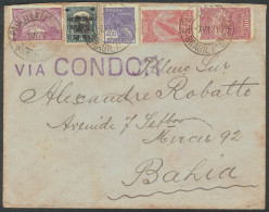 BRAZIL: Cover With Nice Multicolored Postage, Sent Via CONDOR On 7/JUL/1931 From Sao Paulo To Bahia, Very Nice. - Otros & Sin Clasificación