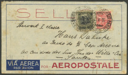 BRAZIL: Airmail Cover Sent From Rio On 30/OC/1931, By Aeropostale, To Reach A Passenger Onboard The Ship CAP ARCONA In T - Altri & Non Classificati