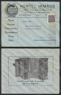 BRAZIL: Cover With Printed Advertising: "Hertel Factory Of Accordions", Used In Curitiba On 17/NO/1931, VF Quality!" - Autres & Non Classés