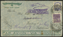 BRAZIL: 12/OC/1932 Sao Paulo - Germany, Cover Flown By Zeppelin, Franked By Sc.C29 + Other Values, With Friedrichshafen  - Autres & Non Classés