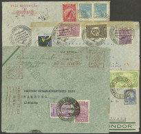 BRAZIL: 4 Airmail Covers Sent To Germany In 1933/4, Interesting Postages And Postal Marks, One With Mixed Postage (posta - Other & Unclassified