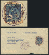 BRAZIL: Airmail Cover Sent From PIAUÍ To Rio De Janeiro On 28/SE/1936 By PANAIR, Interesting! - Autres & Non Classés