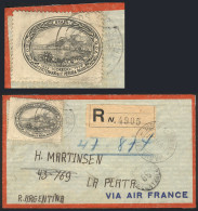 BRAZIL: 5/JUL/1937 Jaguarao - La Plata (Argentina), Registered Airmail Cover Franked By RHM.C-114 ALONE, Very Fine Quali - Other & Unclassified