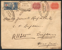 BRAZIL: Registered Cover Sent From Rio To Leopoldina On 16/NO/1938 With Good Commemorative Postage, VF Quality! - Altri & Non Classificati