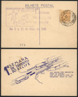 BRAZIL: Card Of 5/MAY/1941 With Special Postmark Of The 1st Traffic Week In Recife, VF Quality! - Otros & Sin Clasificación