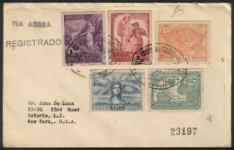 BRAZIL: Cover Franked With The Complete Set RHM.C-198/202 PRINTED ON CARD (Allied Victory In World War II), Sent From Ri - Altri & Non Classificati