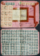 BRAZIL: Large Cover That Contained Printed Matter Sent From SERRINHA To Recife On 27/MAY/1956 With Spectacular Postage O - Otros & Sin Clasificación