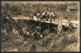 BRAZIL: ROAD ACCIDENT: Crash As Small Truck Fell From A Precarious Bridge, Old Real Photo PC, Excellent Quality! - Autres & Non Classés