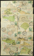 BRAZIL: MAPS OF THE STATES OF BRAZIL: 15 Different Postcards, All With Postmark And Special Handstamp Of The Intl. Phila - Sonstige & Ohne Zuordnung