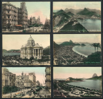 BRAZIL: RIO DE JANEIRO: 25 PCs With Good Views Of The City, Some With Minor Defects, Most Of Fine Quality! - Otros & Sin Clasificación