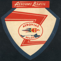 BRAZIL: AEROVIAS BRASIL Luggage Label, Circa 1945, Excellent Quality, Rare! - Sin Clasificación