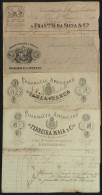 BRAZIL: 4 Old Commercial Invoices Of Drugstores Of Pernambuco, Very Nice Letterheads! - Zonder Classificatie