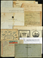 BRAZIL: Varied Lot Of Postal Documents, VARIG Document, 2 Statements Of 1964 About A Communist Uprising In 1935 (torn An - Andere & Zonder Classificatie