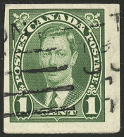 CANADA: Sc.231, 1937 1c. IMPERFORATE, Wide Margins, Used, VF Quality! - Andere & Zonder Classificatie