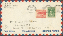 CANADA - NEWFOUNDLAND: Airmail Cover Sent From Winnipeg To Argentina On 19/MAY/1950 Franked With 10c., Unusual Destinati - Other & Unclassified