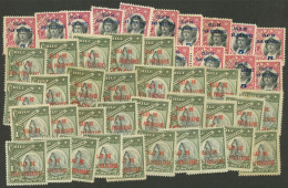 CHILE: Yv.67/70, 910 Juan Fernández Islands, Many Examples Of Each Value, Mint, In General Of Fine To Very Fine Quality. - Chile