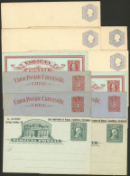 CHILE: 11 Old Postal Stationeries, With Some Duplication, Very Fine General Quality, Low Start! - Chile