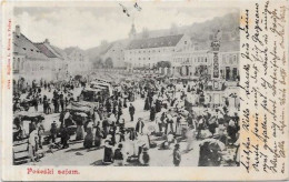 CPA Croatie Croatia Circulé Pozeski Marché Market - Kroatien