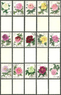 CHINA: Sc.767/781, 1964 Chrysanthemums, Cmpl. Set Of 15 Used Values, Almost All Of Very Fine Quality (2 Or 3 With Small  - Autres & Non Classés