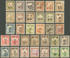 CHINA: Interesting Lot Of Overprinted Stamps, Many With Handstamped And/or Local Ovpt., Fine To Very Fine Quality (some  - Altri & Non Classificati