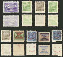 CHINA: Small Lot Of Stamps With OFFSET IMPRESSION On Back, Very Low Start! - Autres & Non Classés