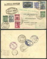 COLOMBIA: Colombia - Brazil MIXED POSTAGE, Registered Cover Originally Sent From Rio De Janeiro To Cali (via Barranquill - Colombia