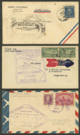 CUBA: 1931 To 1935, 3 First Flights, Covers With Nice Special Handstamps, One With Defect, Low Start! - Sonstige & Ohne Zuordnung