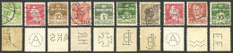 DENMARK: Small Group Of Stamps With Attractive PERFINS! - Sonstige & Ohne Zuordnung
