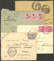 EGYPT: 3 Covers + A Front Of Postal Stationery Used Between 1896 And 1923, Nice Cancels! IMPORTANT: Please View ALL The  - Other & Unclassified