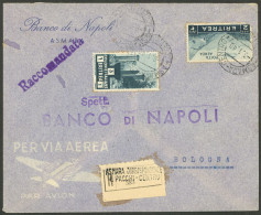 ERITREA: 8/JA/1940 Asmara - Italy, Registered Airmail Cover Franked With 3L. (including Sc.C13), Minor Defects, Good App - Eritrea