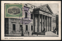 SPAIN: MADRID: Congress Of Deputies, Maximum Card Of 20/AP/1916, VF Quality - Sonstige & Ohne Zuordnung