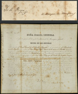 SPAIN: Diploma Dated 12/AP/1877 For A Consul In Argentina, Signed By Queen ISABELLA II (signed 'YO LA REINA'), Rare!! - Sin Clasificación
