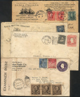 UNITED STATES: 4 Covers Used Between 1901 And 1941, All With Nice ADVERTISEMENTS, Some Minor Defects But Very Nice! - Other & Unclassified