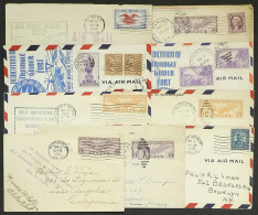 UNITED STATES: GLIDER FLIGHTS: 9 Covers Flown Between 1929 And 1938, Some Signed, Very Fine Quality! - Other & Unclassified