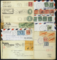 UNITED STATES: 8 Airmail Covers Sent To Argentina Between 1939 And 1947, There Are Interesting Postages, 2$ Harding Fran - Other & Unclassified