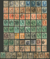 UNITED STATES: Lot Of Over 70 Old And Used Stamps, Most Of Fine To Very Fine Quality (a Few May Have Small Faults), Ther - Andere & Zonder Classificatie