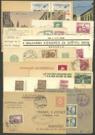 EAST EUROPE: COUNTRIES OF EASTERN EUROPE: 13 Covers Or Cards Of Years 1920 To 1958, Including Some Flights, Also Interes - Sonstige - Europa