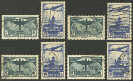 FRANCE: Yvert 320/321, 1936 "traversée", 4 Complete Used Sets, VF Quality!" - Other & Unclassified