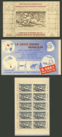 FRANCE: Yvert 938, 1952 Red Cross, Complete Booklet, Excellent Quality! - Autres & Non Classés