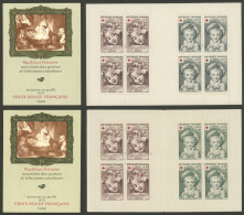 FRANCE: Booklets Yvert 2011 + 2011a, 1962 Red Cross, The Set Of 2 Booklets, MNH, Excellent Quality! - Autres & Non Classés