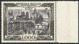 FRANCE: Sc.C27, 1950 1000Fr. Paris, MNH, With Sheet Margin, Excellent Quality. Catalog Value US$150. - Autres & Non Classés