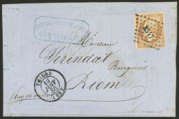 FRANCE: Large Part Of A Folded Cover Sent From Thiers To Rion On 19/JA/1860 Franked With 40c., Very Nice! - Otros & Sin Clasificación